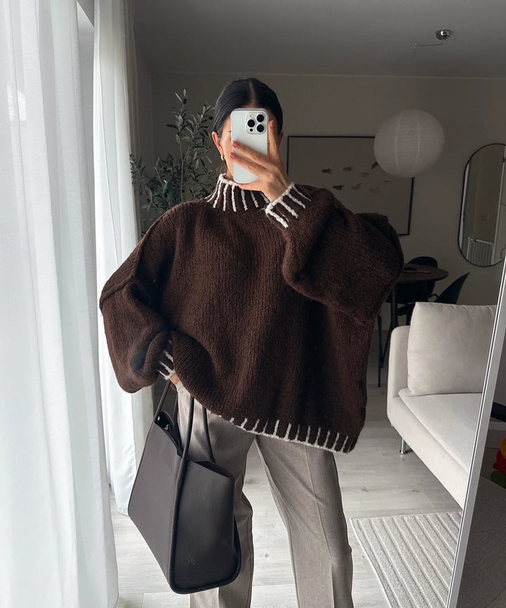 SALMA | SOPHISTICATED WOOL BLEND SWEATER