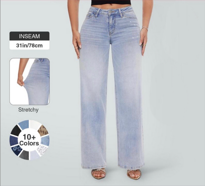 APRIL™ | Mid-low Rise Baggy Jeans