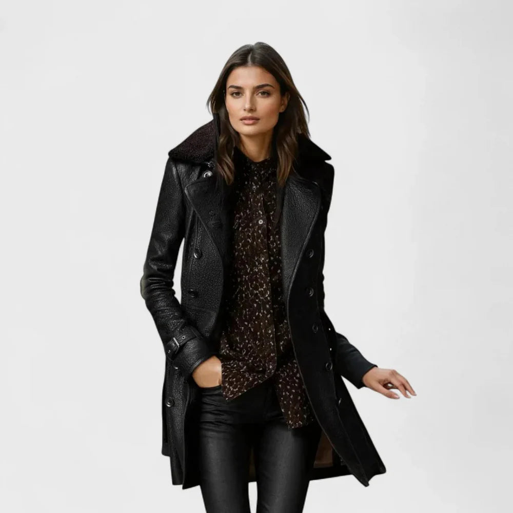 VALENTINA | Leather Coat
