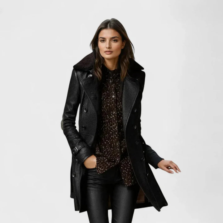 VALENTINA | Leather Coat