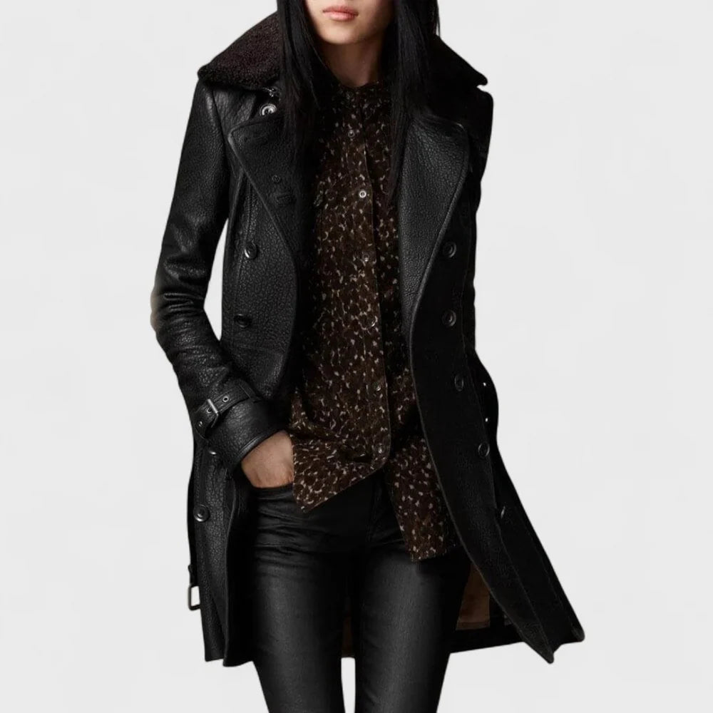 VALENTINA | Leather Coat