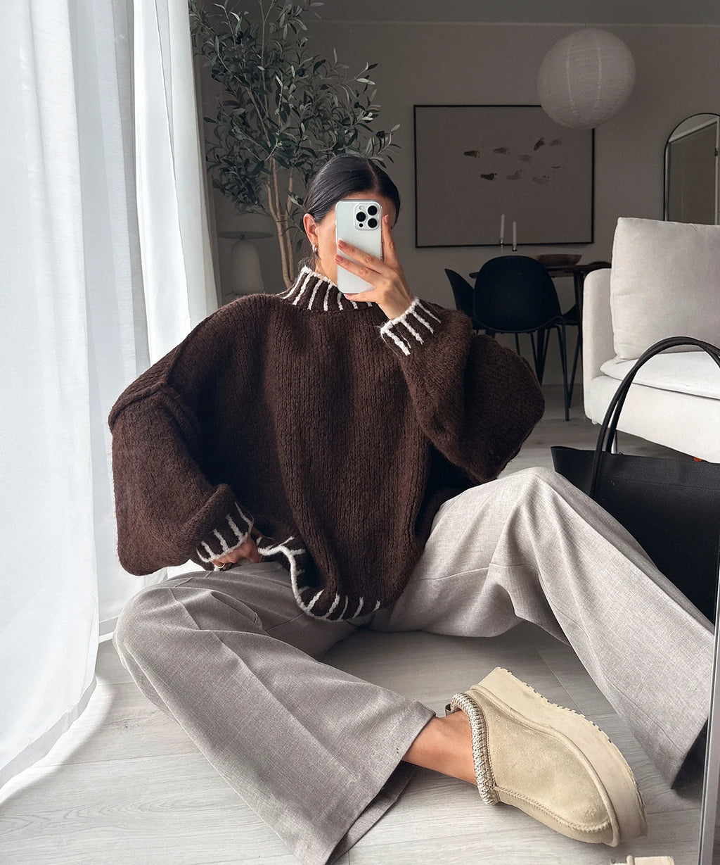 SALMA | SOPHISTICATED WOOL BLEND SWEATER