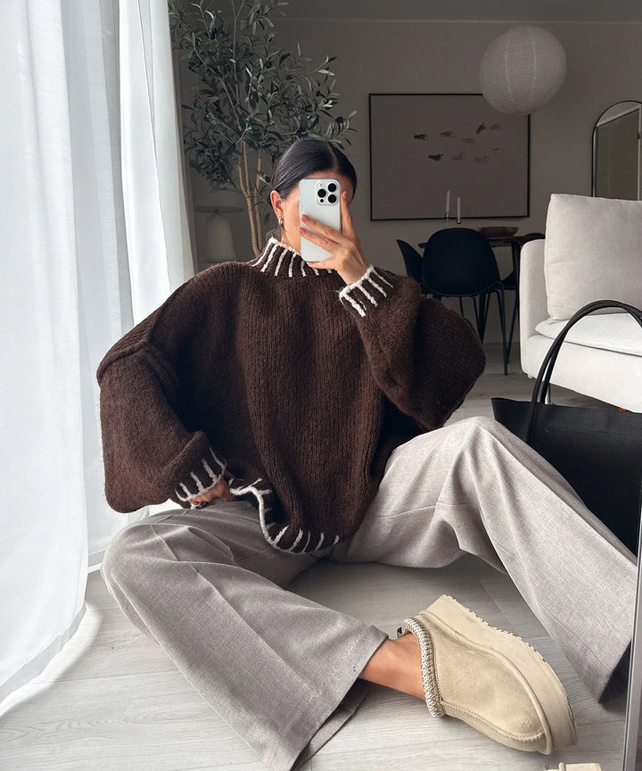 SALMA | SOPHISTICATED WOOL BLEND SWEATER