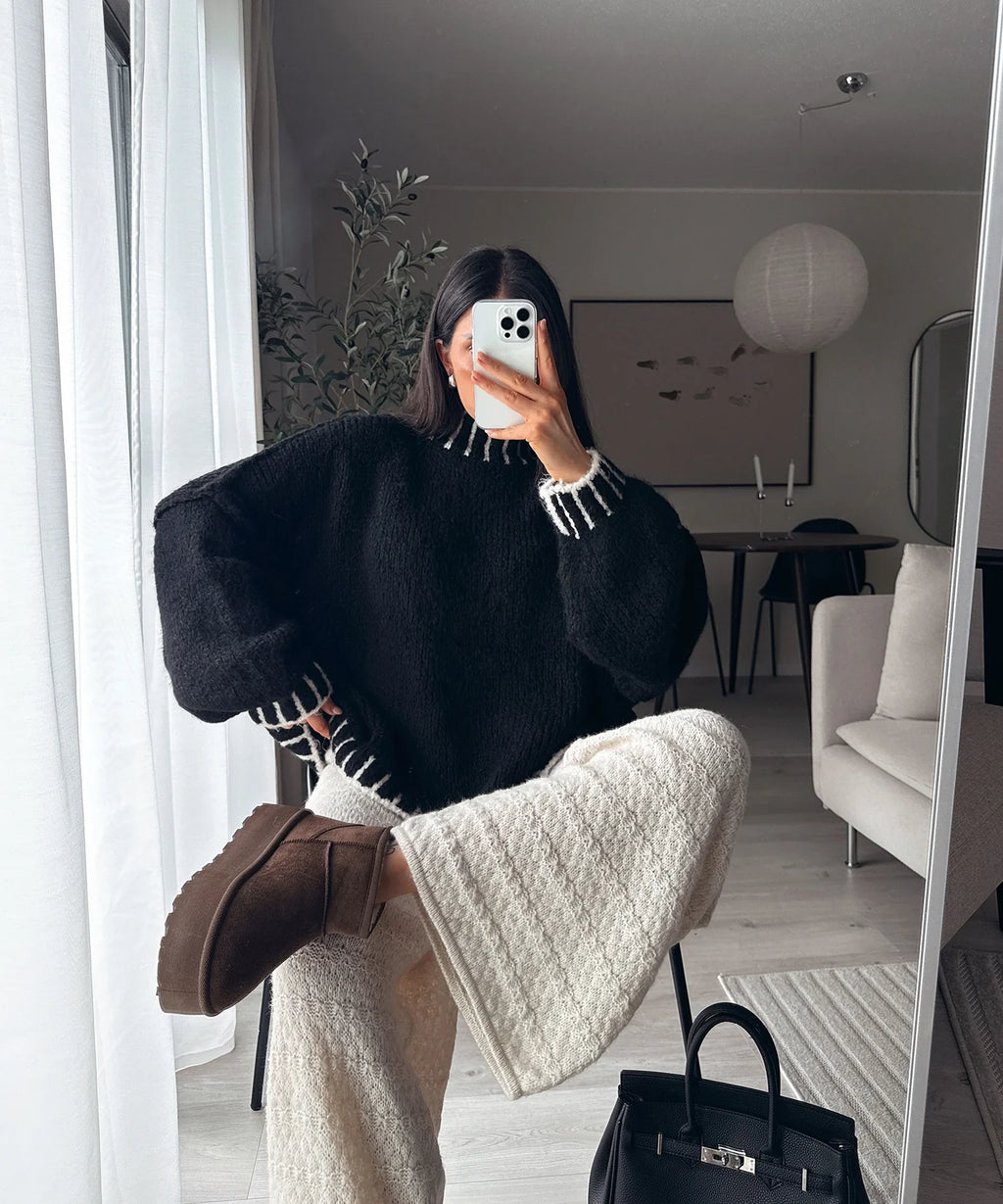 SALMA | SOPHISTICATED WOOL BLEND SWEATER
